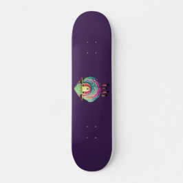 Kleurrijke schapenillustratie persoonlijk skateboard