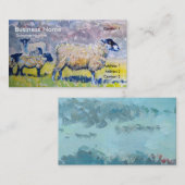 Kleurrijke schapenlammeren en Visitekaartjes van C (Voorkant / Achterkant)