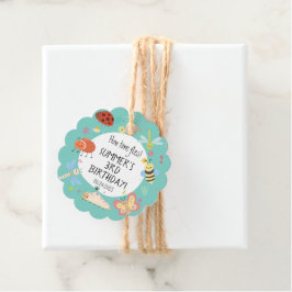 Kleurrijke Schattige Bugs Kids Verjaardag Bedankjes Labels