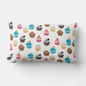 Kleurrijke schattige cupcakes patroon kussen (Voorkant)