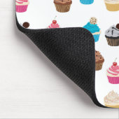 Kleurrijke schattige cupcakes patroon muismat (Hoek)