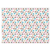 Kleurrijke schattige cupcakes patroon tafelkleed (Voorkant (Horizontaal))
