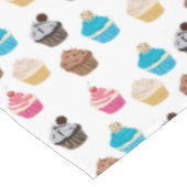 Kleurrijke schattige cupcakes patroon tafelkleed (Gekanteld)