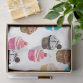 Kleurrijke schattige cupcakes patroon tissuepapier (Geschenk)