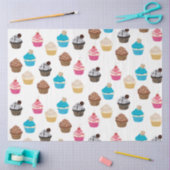 Kleurrijke schattige cupcakes patroon tissuepapier (Craft)