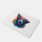 Kleurrijke Schattige Dog Deurmat (Schuin)
