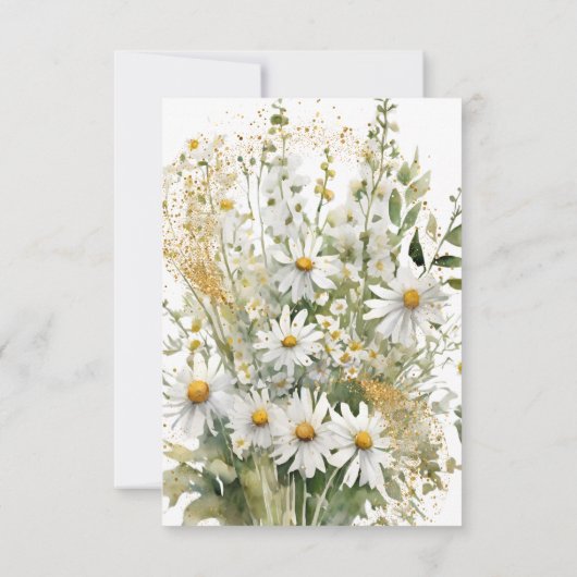 Kleurrijke Schattige Flower Fairies Glitter Script Bedankkaart (Achterkant)