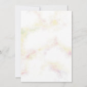 Kleurrijke Schattige Patroon Elegante Bruiloft Kaart (Achterkant)