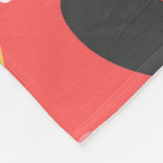 Kleurrijke schattige Valentijnse harten patroon Fleece Deken (Hoek)