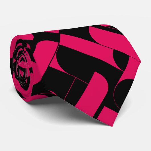 Kleurrijke Schattigee achtergrond patroon stropdas (Opgerold)