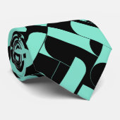 Kleurrijke Schattigee achtergrond patroon stropdas (Opgerold)