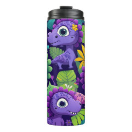 Kleurrijke Schattigee Baby Dinosaurs Tumbler Thermosbeker