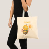 Kleurrijke Schattigee Bee Girls Kinder Modern Tote Bag (Voorkant (product))
