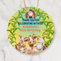 Kleurrijke Schattigee boerderijdieren rode schuur