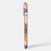 Kleurrijke Schattigee Cat Crowd Pattern Whimsical  Case-Mate iPhone Case (Achterkant / Links)