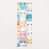 Kleurrijke Schattigee Cat Pattern Schattige Cat Fa Yogamat (Voorkant)