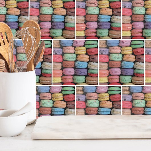 Kleurrijke Schattigee Cookie Franse Macaron Tegeltje