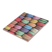 Kleurrijke Schattigee Cookie Franse Macaron Tegeltje (Zijkant)