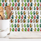 Kleurrijke Schattigee dinosaurussen Tegeltje