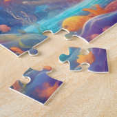 Kleurrijke Schattigee Dolfijn Legpuzzel (Zijkant)
