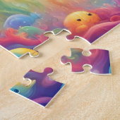 Kleurrijke Schattigee Dolfijn Legpuzzel (Zijkant)