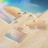 Kleurrijke Schattigee Dolfijn met Regenboog en Neo Legpuzzel (Zijkant)