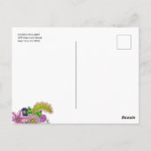 Kleurrijke Schattigee Doodle Flowers Moederdag Briefkaart (Achterkant)