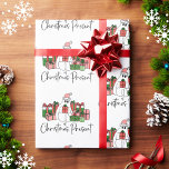 Kleurrijke Schattigee Funny Christmas Cadeaupapier<br><div class="desc">Schattige klein kerstspook inpakpapier ontwerp. Ontdek deze prachtige 'Ghost of Christmas Present' print, die slim eer bewijst aan een geliefde filmklassieker. Dit charmante ontwerp is voorzien van een schattig liefdevol kerstspook met een feestelijke roze kerstmuts en omringd door een overvloed aan prachtig verpakte kerstcadeaus. Het kleurenpalet bevat een vrolijke mix...</div>