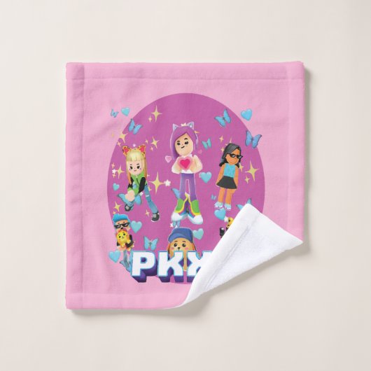 Kleurrijke Schattigee Gamer Sticker voor Kinderen, Bad Handdoek (Wasdoekje)