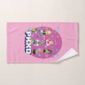 Kleurrijke Schattigee Gamer Sticker voor Kinderen, Bad Handdoek (Handdoek)