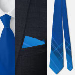 Kleurrijke Schattigee Geometrische Blauwe Patroon  Stropdas<br><div class="desc">Kleurrijke Schattigee Geometric Blue Pattern stropdas.</div>