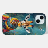 Kleurrijke Schattigee grillige Giraffe Case-Mate iPhone Case (Achterkant (horizontaal))