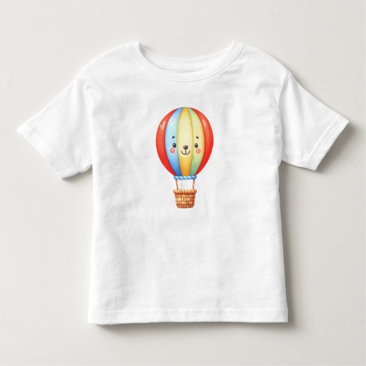 Kleurrijke Schattigee heteluchtballon Kinder Shirts (Voorkant)