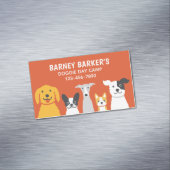 Kleurrijke Schattigee Huishonden | Dierendiensten Magnetisch Visitekaartje (Voorbeeld)