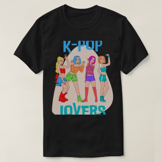 Kleurrijke Schattigee K-Pop liefhebbers T-shirt (Design voorkant)