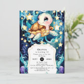 Kleurrijke Schattigee Kinderen schildpad Verjaarda Kaart (Staand voorkant)