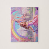 Kleurrijke Schattigee kleine prinses Legpuzzel (Verticaal)