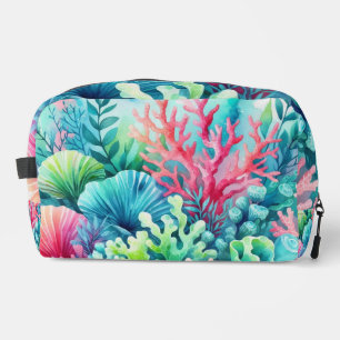 Kleurrijke Schattigee Koraal Blauw Groen Roze Blau Toilettasje