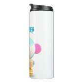 Kleurrijke Schattigee Macaron Tumbler,  Thermosbeker (Geroteerd rechts)