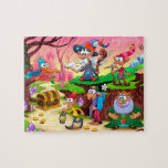Kleurrijke Schattigee magische tovenaarsschat Legpuzzel<br><div class="desc">Dit kleurrijke ontwerp is voorzien van een tovenaar,  koning en elfen met een schatkist. #modern #fantasy #wizard #elves #king #bird #treasure #cartoon #illustration #puzzle #jigsaw #jigsawpuzzle #girl #magical #gifts #giftsforgirls #colorful #games</div>