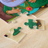 Kleurrijke Schattigee magische tovenaarsschat Legpuzzel (Zijkant)