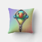 Kleurrijke Schattigee Parrot Kinder Kussen (Achterkant)