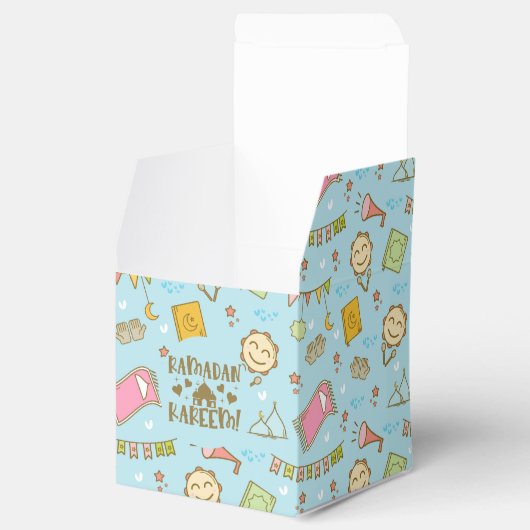 Kleurrijke Schattigee Plezier Ramadan Kareem Goodi Bedankdoosjes (Geopend)