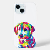 Kleurrijke Schattigee Puppy Dog Labrador Case-Mate iPhone Case (Achterkant)
