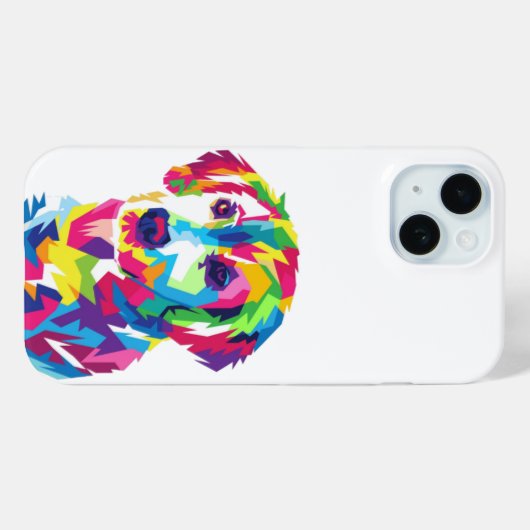 Kleurrijke Schattigee Puppy Dog Labrador Case-Mate iPhone Case (Achterkant (horizontaal))