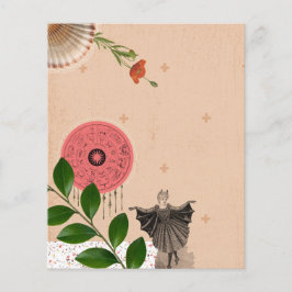 Kleurrijke Schattigee Roze Collage Art Journal Pap