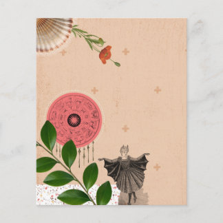Kleurrijke Schattigee Roze Collage Art Journal Pap