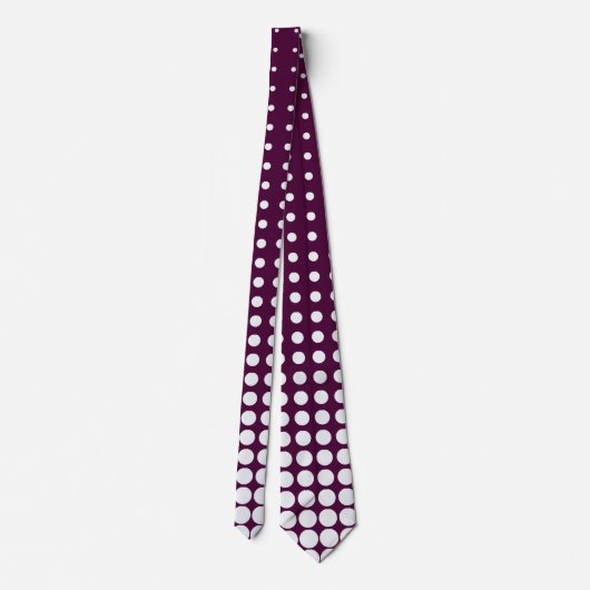 Kleurrijke Schattigee Stippen Pattern Stropdas (Achterkant)