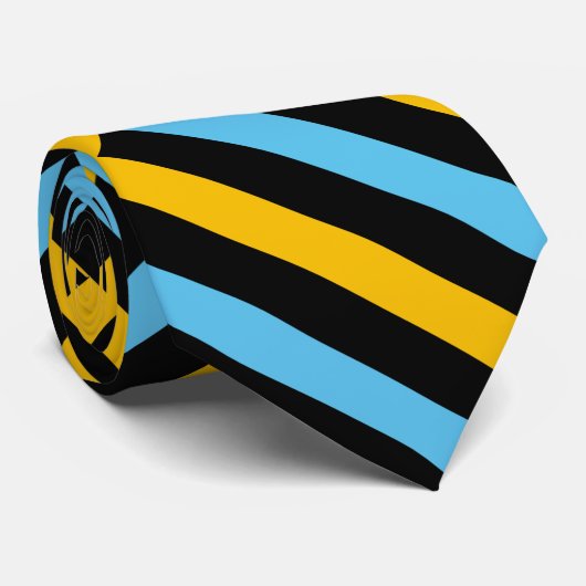 Kleurrijke Schattigee strepen Pattern Necktie Stropdas (Opgerold)