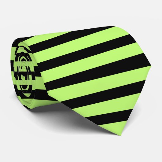 Kleurrijke Schattigee strepen Pattern Necktie Stropdas (Opgerold)